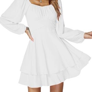 Elegant White Women's Dress NWT